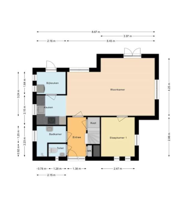 Vakantiehuis De Bruyn 6 Persoons Ewijk Exterior foto